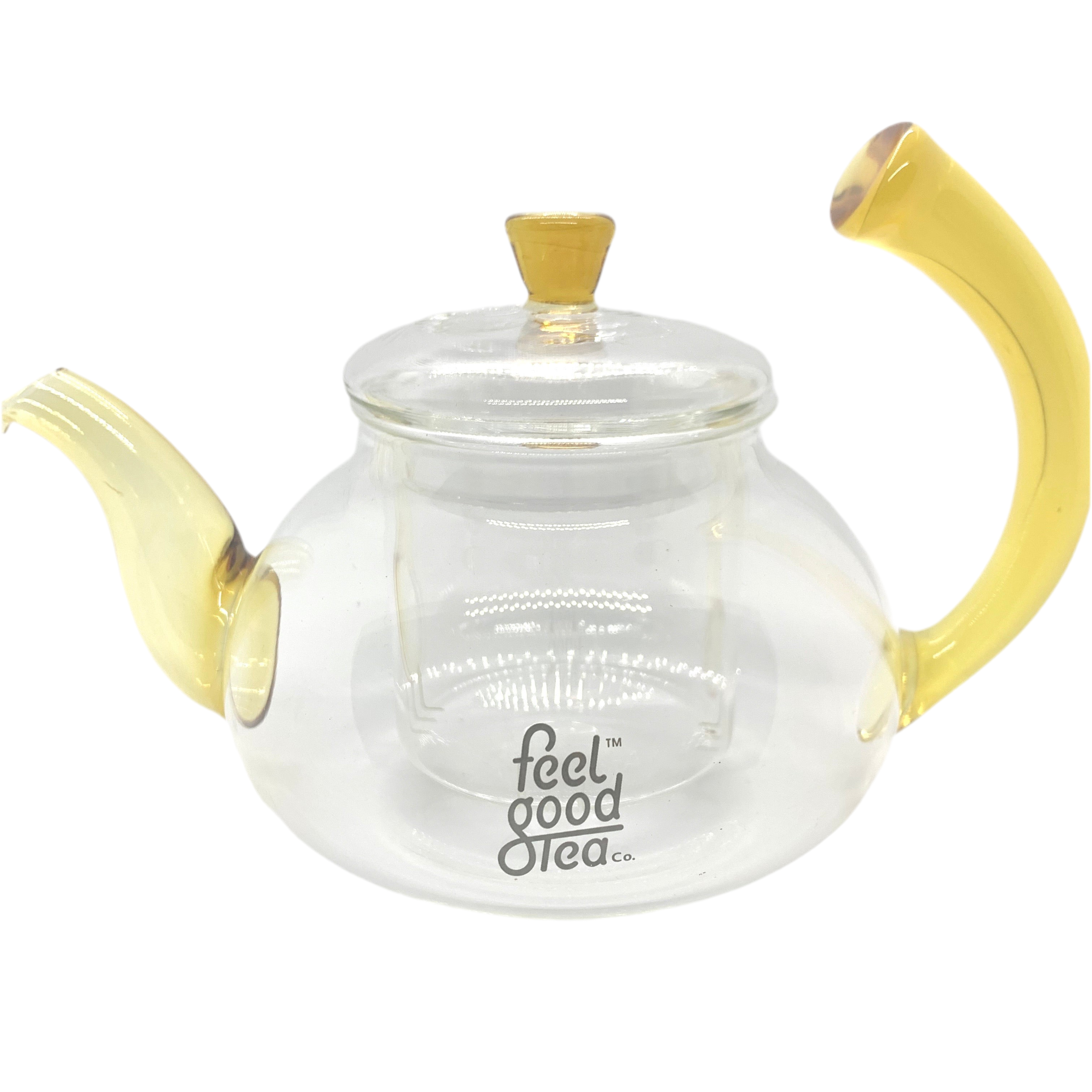 Blooming Glass Teapot Infuser (Yellow)