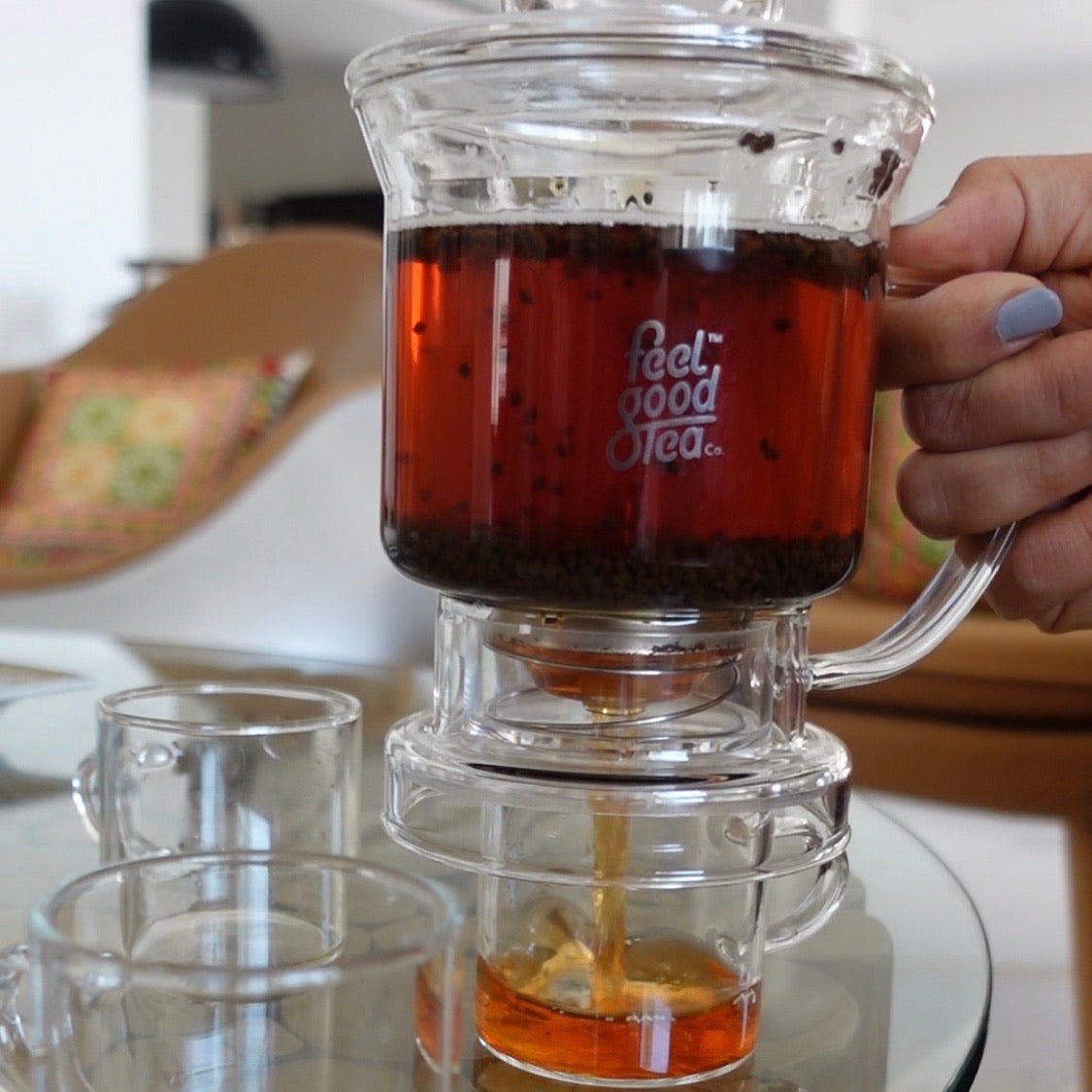 feel good steeper with full tea set